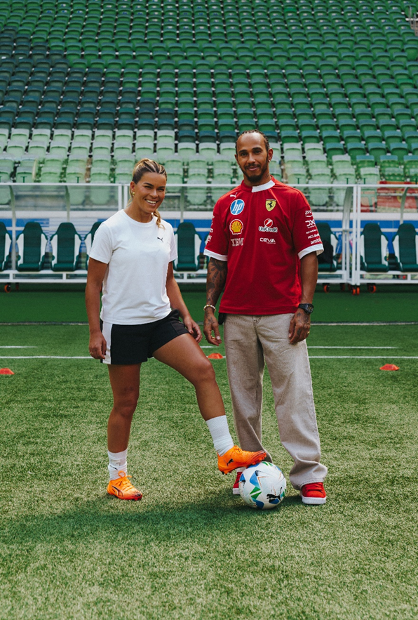 PUMA reúne Lewis Hamilton e Tamires para projeto social 